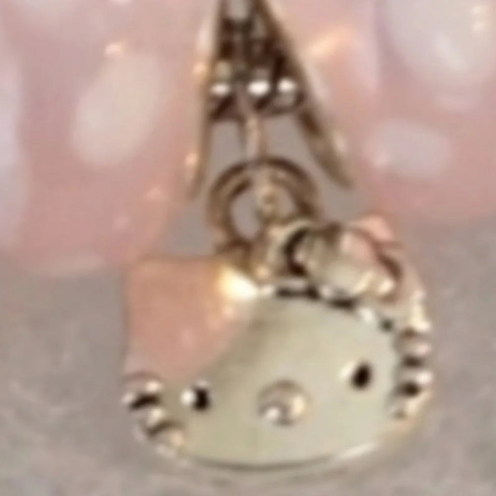 Silver Hello Kitty Charm One For use with Euro style Necklace Bracelet NEW